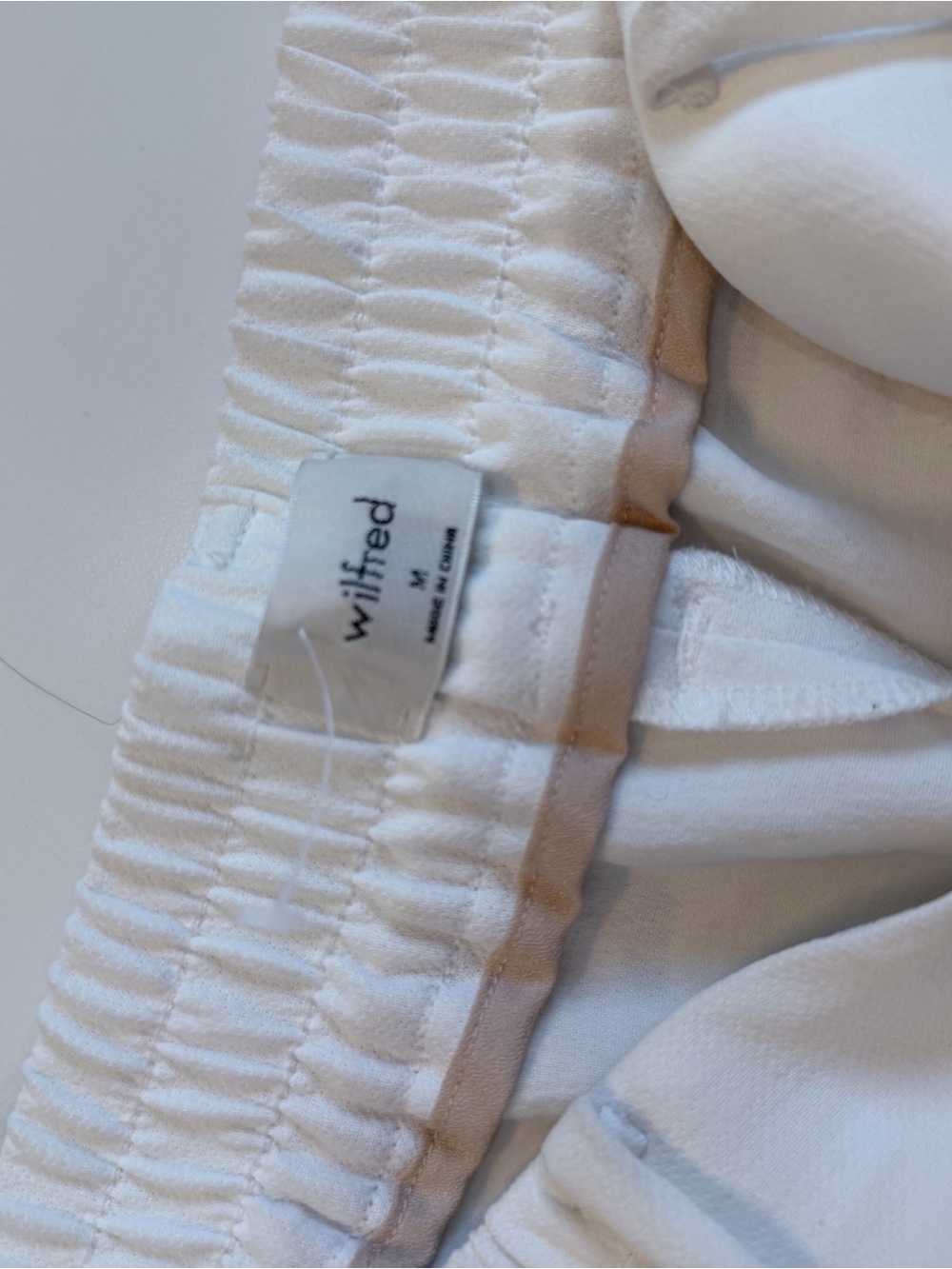 31. Wilfred | White wide leg pant | medium - Picture 2 of 3